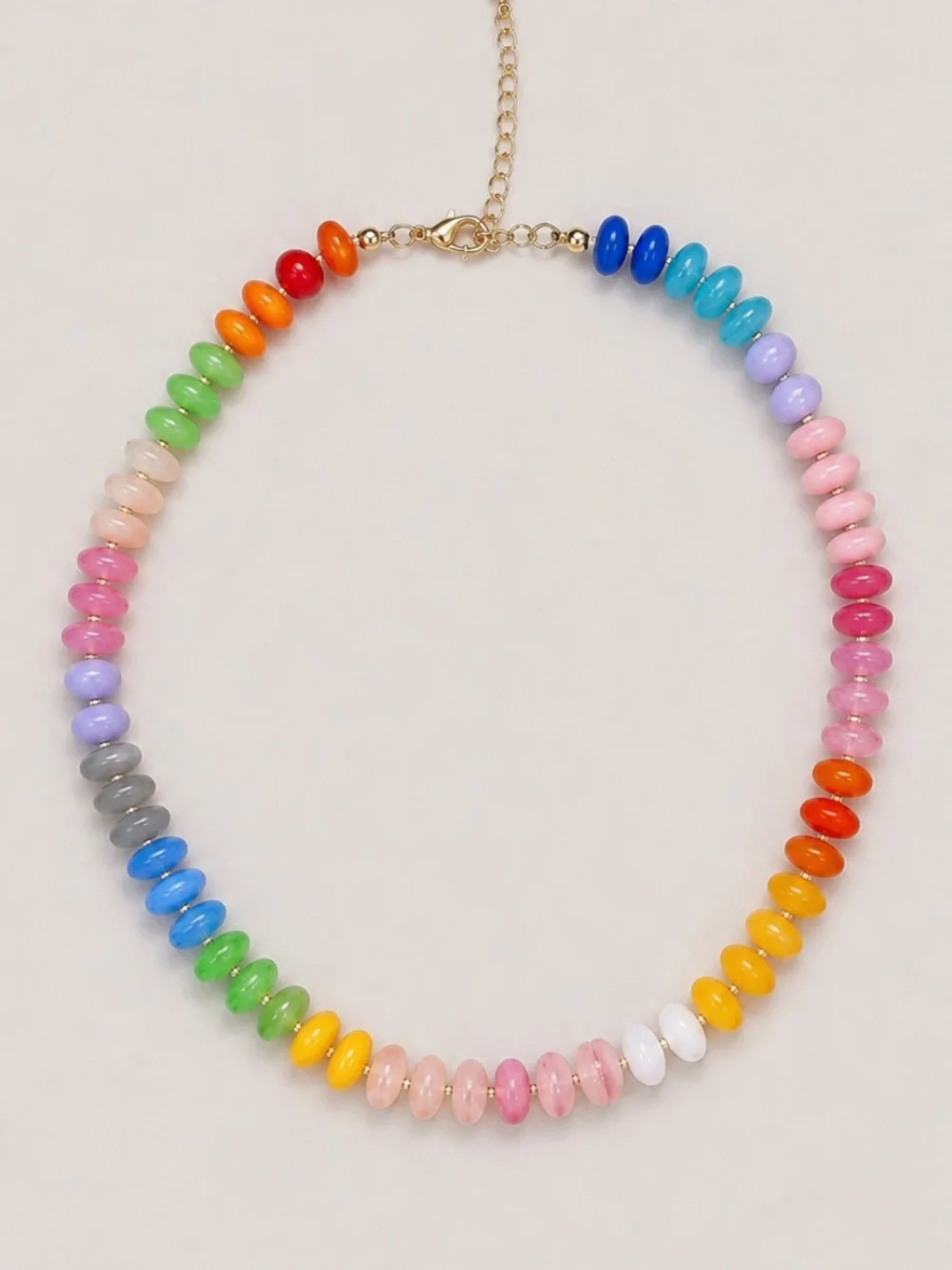 New! Colorful Mixed Beaded Dopamine Necklace NWOT 3038